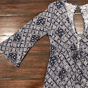 Show Me Your MuMu Roxy Romper Blue Bandit Cloud XS